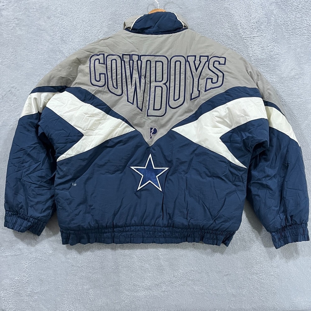 Vintage Dallas Cowboys Pro Player Puffer Jacket Men XL NFL Experience 90s Retro‎
